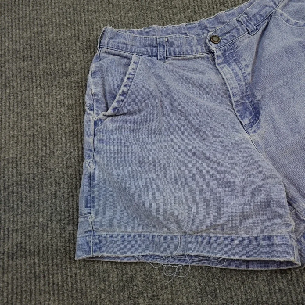 Vintage Patagonia Stand Up Shorts Mens 30 Blue Light Wash Relaxed Fit Distressed